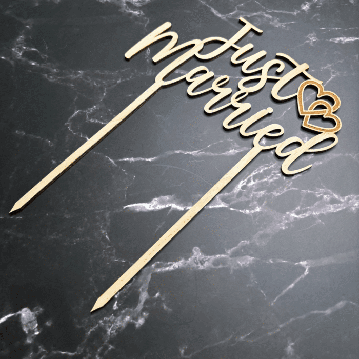 Caketopper Just Married – Bild 2