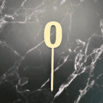 Caketopper Zahlen 0–9 aus Holz zur Tortendekoration