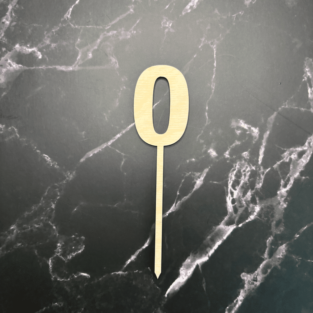 Caketopper Holz-Zahlen für Geburtstag & Feier Caketopper Zahlen 0–9 aus Holz zur Tortendekoration