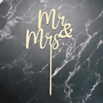 Caketopper Mr&Mrs – Bild 3