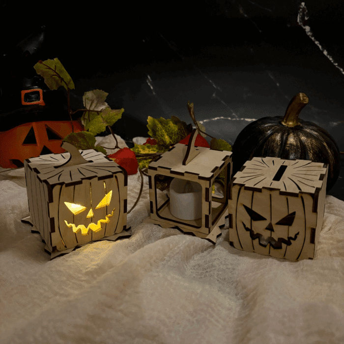 Halloween Kürbis 2er Set – Bild 2