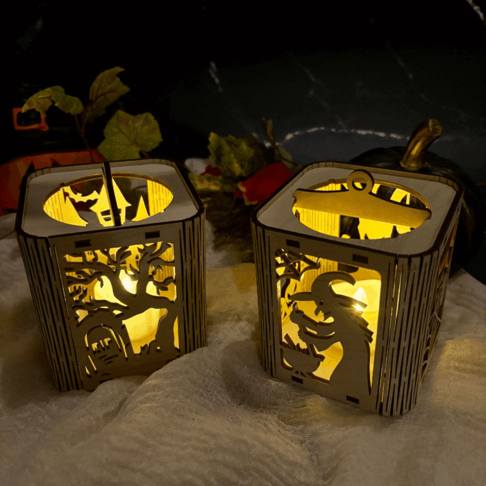 LED Laterne Halloween 2er Set – Bild 2