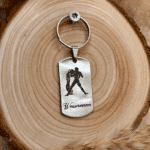 Edelstahl Anhänger mit Sternzeichen Wassermann Gravur