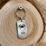 Edelstahl Anhänger mit Sternzeichen Krebs Gravur