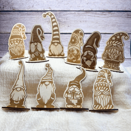 Wichtel Weihnachten 10er Set aus Holz