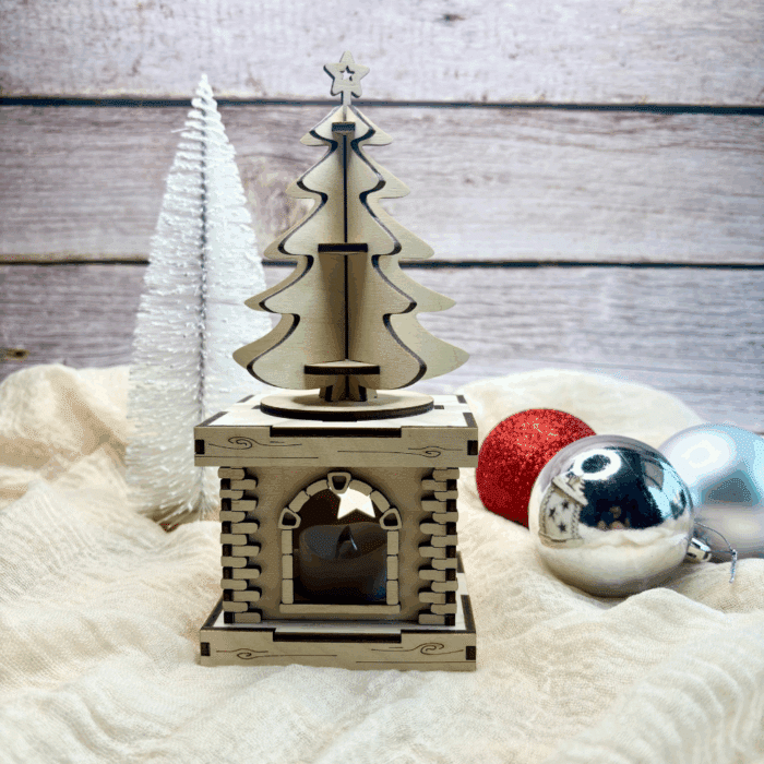 LED Kamin mit Baum Weihnachten – Bild 2