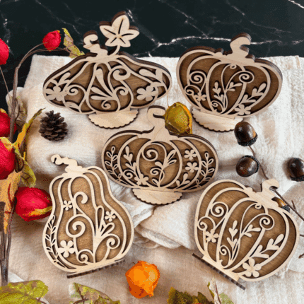 Kürbis aus Holz – dekorative Herbstdeko