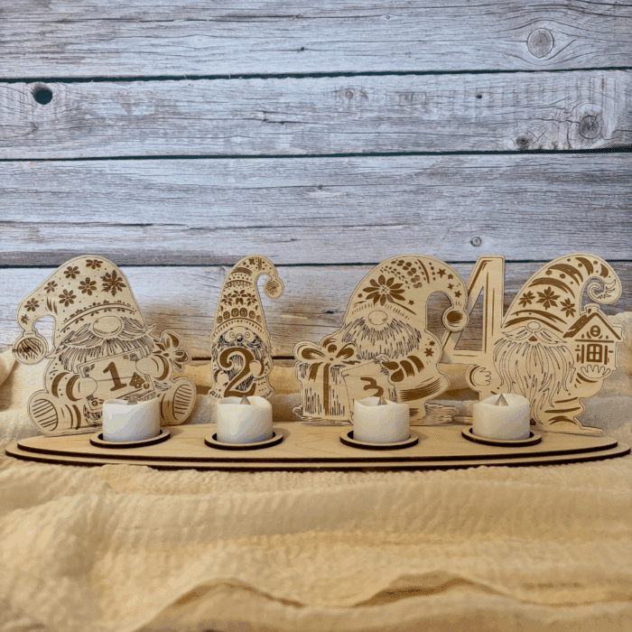 Wichtel LED Adventkranz – Bild 3