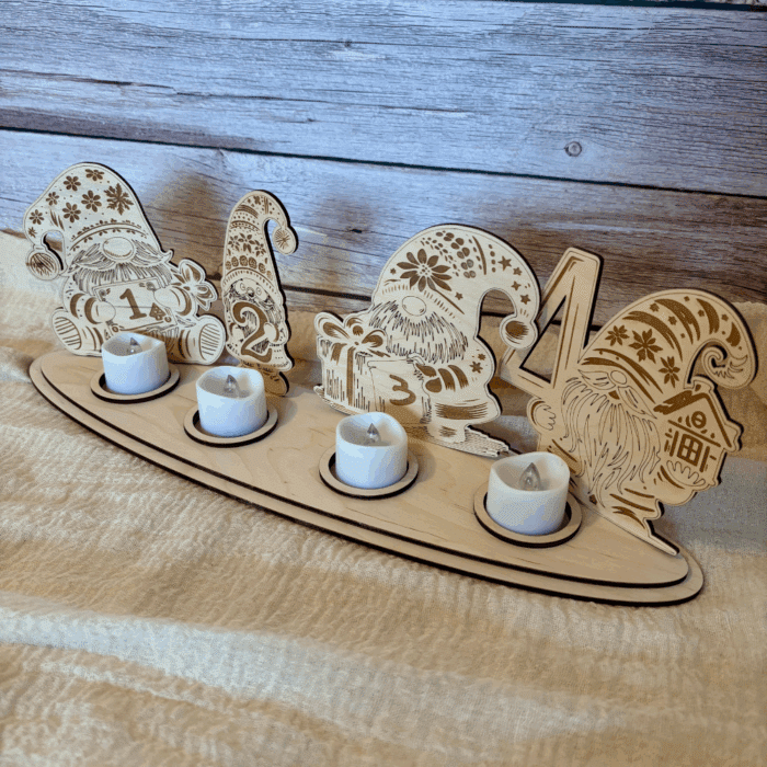 Wichtel LED Adventkranz – Bild 2