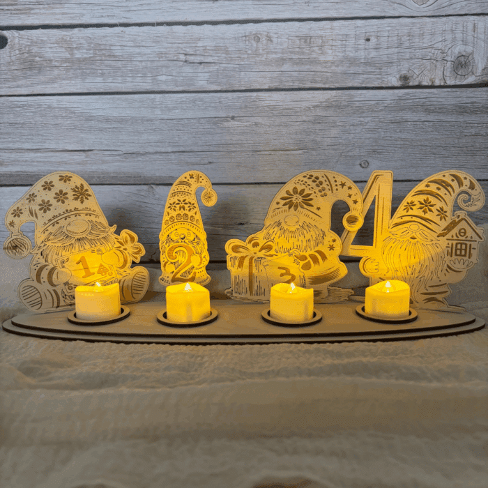 Wichtel LED Adventkranz – Bild 4