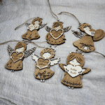 Engel Ornamente 6er Set – Bild 2