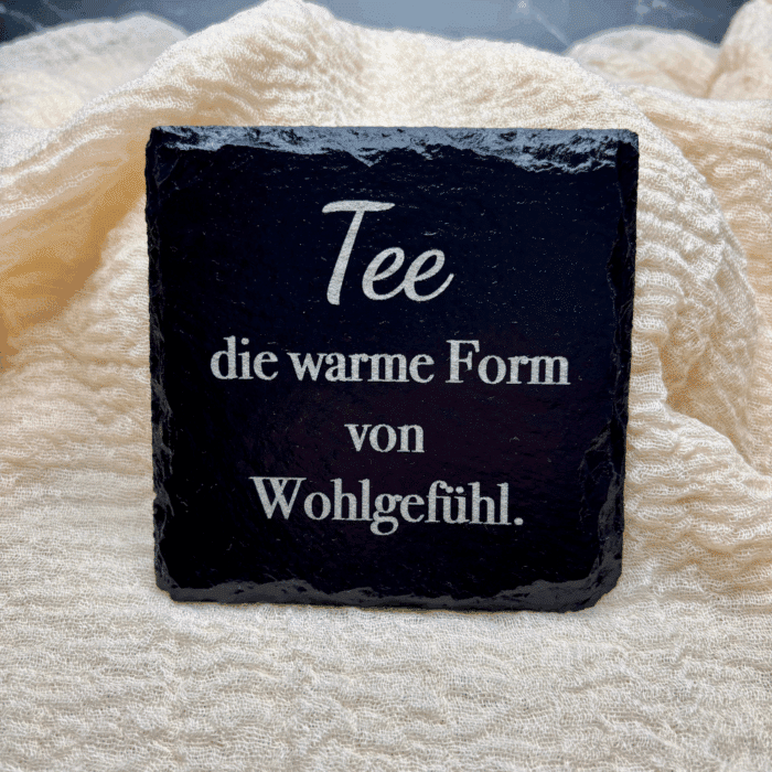 Schieferuntersetzer 4er Set Tee – Bild 2