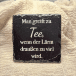 Schieferuntersetzer 4er Set Tee – Bild 3