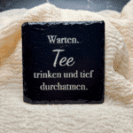 Schieferuntersetzer 4er Set Tee – Bild 4