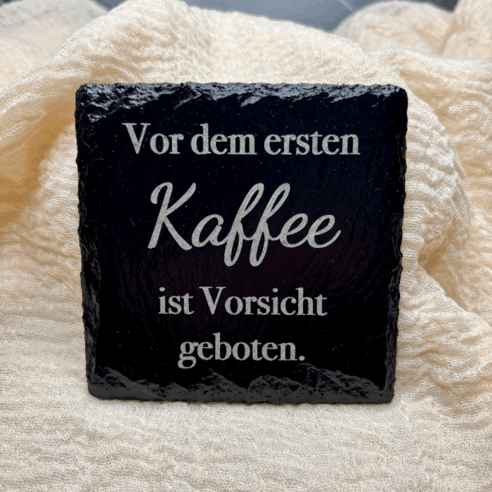 Schieferuntersetzer 4er Set Kaffee – Bild 4