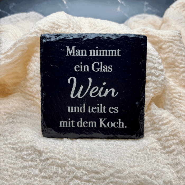 Schieferuntersetzer 4er Set Wein – Bild 5