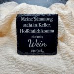 Schieferuntersetzer 4er Set Wein – Bild 3