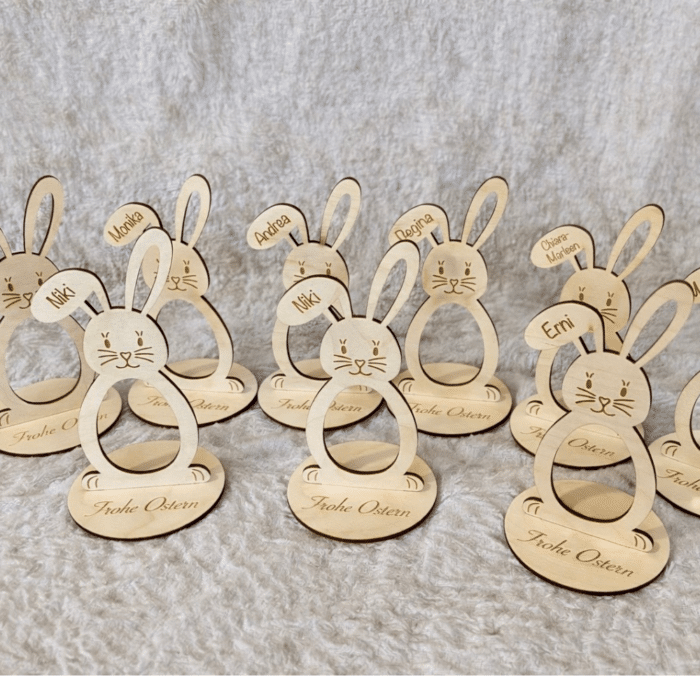 Personalisierter Osterhase für ein Schokoladenei – Bild 2